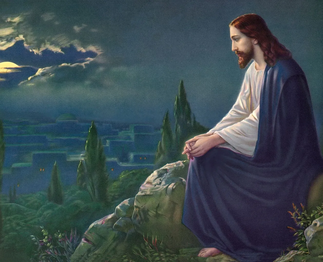Jesus on The Mount of Olives