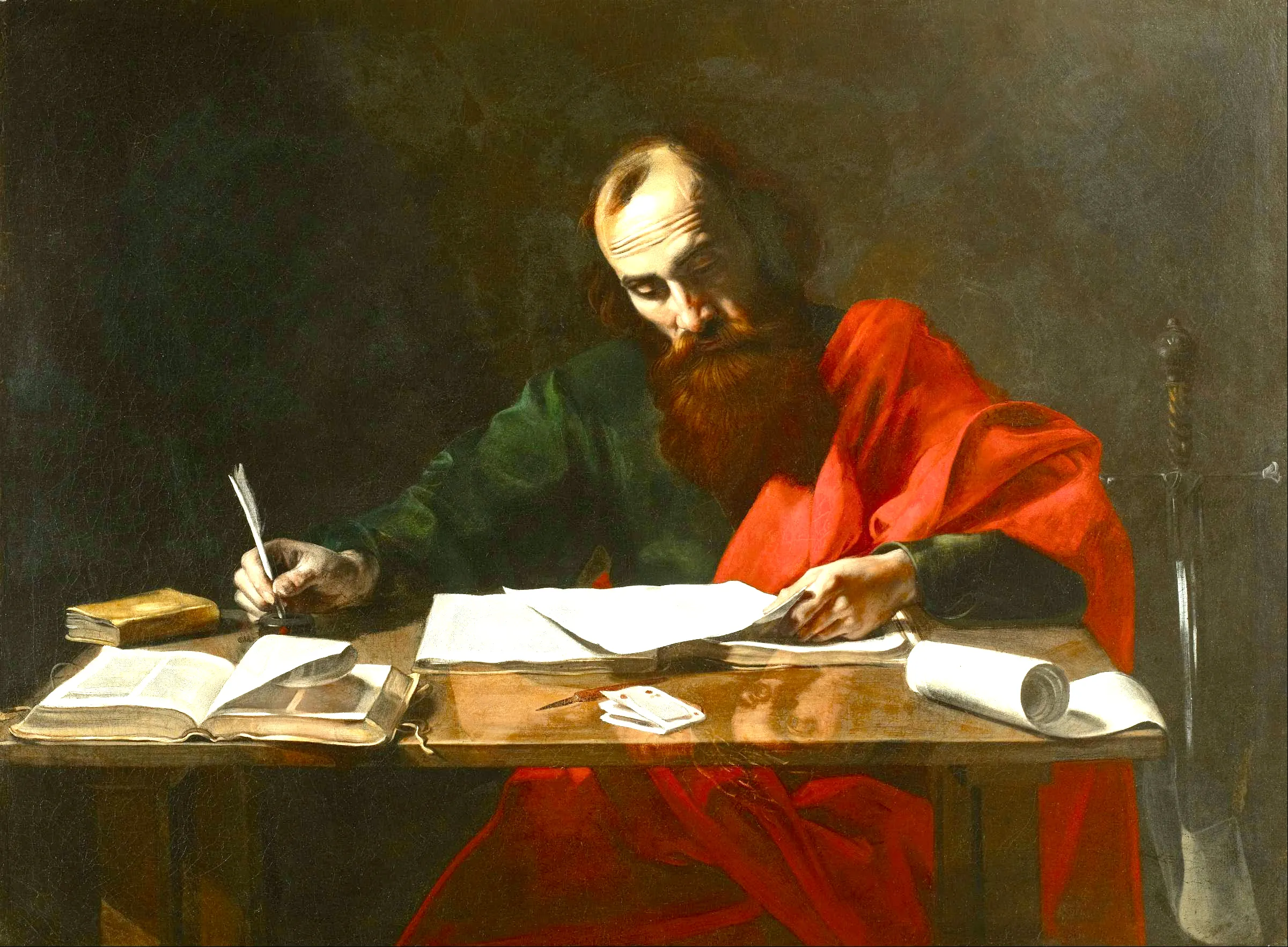 Paul Writing Epistles