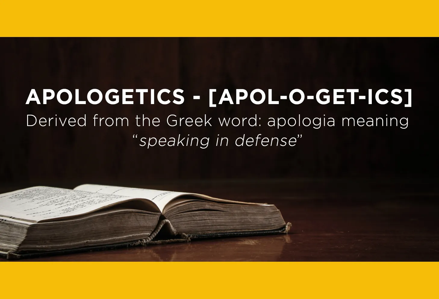 Apologetics Banner